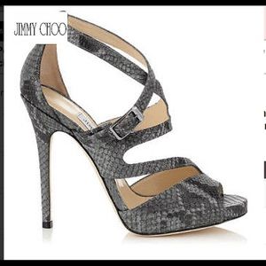 Jimmy Choo peep toe sandals size 8 1/2